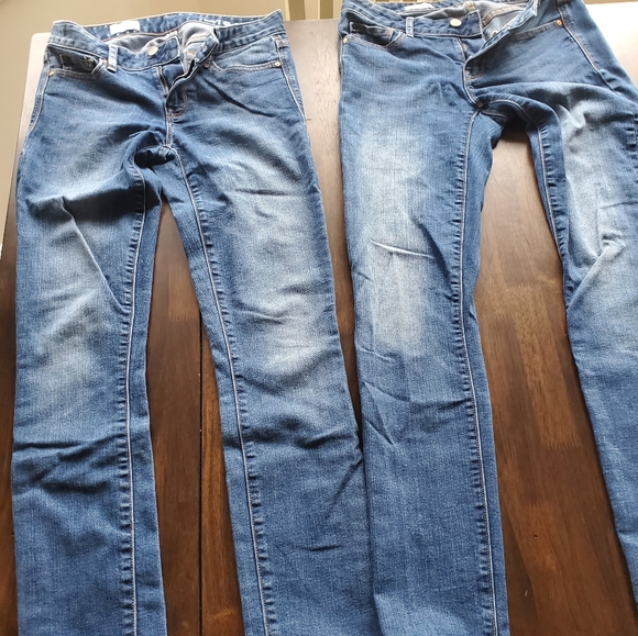 @rocket1415 Gap jeans 2 Pair always skinny medium blue wash sz 25r - Picture 7 of 11